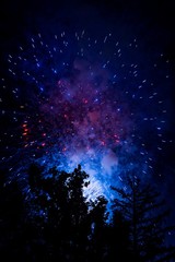 Fireworks in the sky
