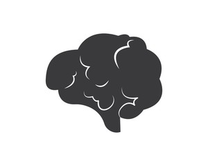 Brain illustration vector icon Logo of idea,think design
