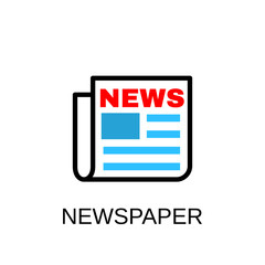 Newspaper icon. Newspaper concept symbol design. Stock - Vector illustration can be used for web.