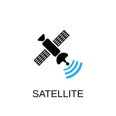 Satellite icon. Satellite concept symbol design. Stock - Vector illustration can be used for web.