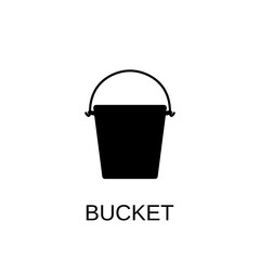 Water bucket icon. Water bucket symbol design. Stock - Vector illustration can be used for web.
