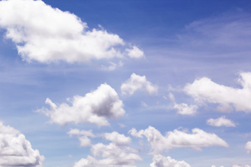 White clouds in the sky