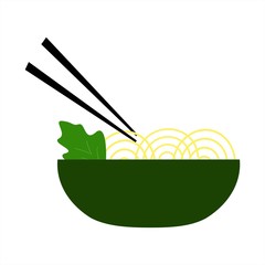 illustration vector noodles seafood