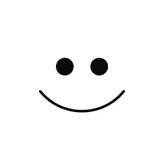 Smile vector on white background. Face doodle style art. Isolated line simple illustration. For print, icon, logo, poster, symbol, design, decor, textile, paper, card, invitation, holiday. Eps10.
