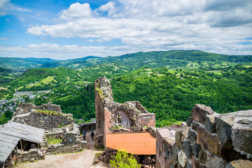 Fototapeta na wymiar Château de Calmont d'Olt, Aveyron, Occitanie, France.