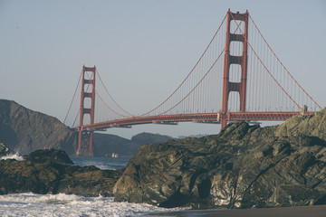 Vintage Retro Historic Golden Gate Bridge Pictures San Francisco California