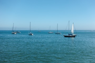 Fototapeta premium Yachts in the sea