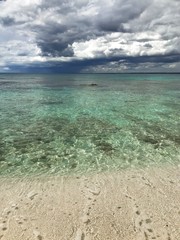 Tropical Sea and Cloudy Sky
