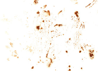 Coffee stains on a white background