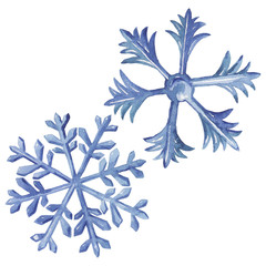 Christmas winter holiday symbol isolated. Watercolor background illustration set. Isolated winter illustration element.