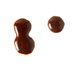 Coffee stains on a white background