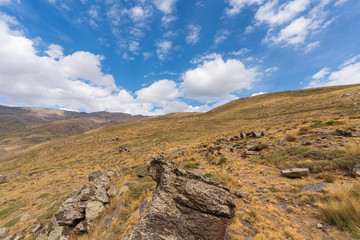 high mountain landscape in Sierra Nevada