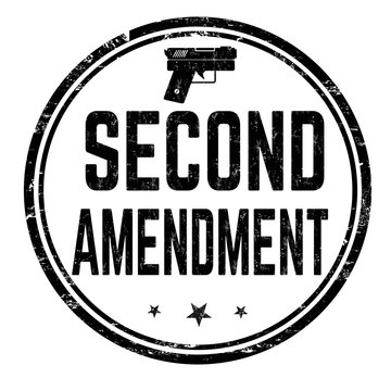 Second amendment sign or stamp