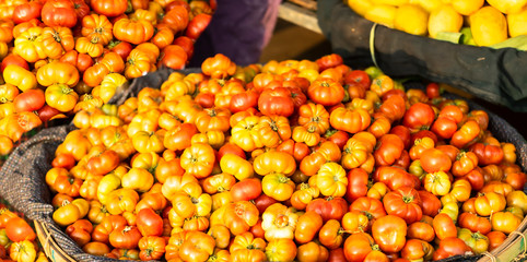 Fresh vegetables  ,tomato for sell at Myanmar fresh market (Burma).