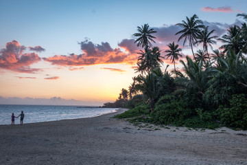 Fototapeta premium Beautiful sunsets in Fiji