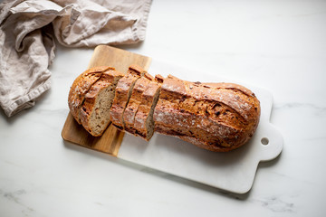 Seven Grain Artisan home made Bread Loaf
