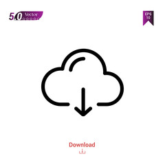 Outline Black cloud-computing  icon vector isolated on white background. miscellaneous-elements. Graphic design, mobile application, logo, user interface. EPS 10 format vector