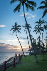 Fototapeta na wymiar Sunsets in Fiji