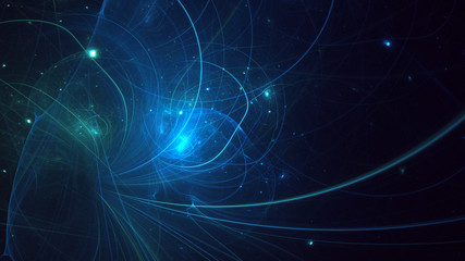 Fractal 3D rendering abstract light surreal background