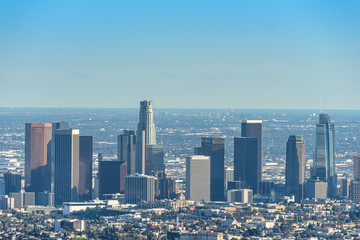 Areal view of Downtown Los Angeles