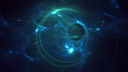 Fractal 3D rendering abstract light surreal background