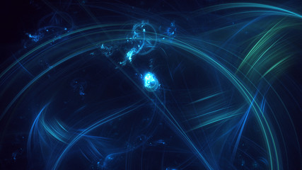 Fractal 3D rendering abstract light surreal background