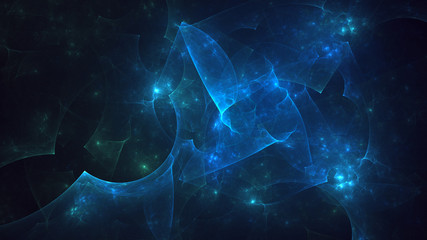 Fractal 3D rendering abstract light surreal background