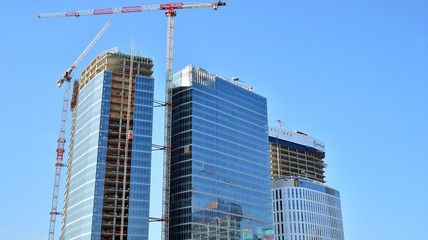 Fototapeta premium Building under construction. Construction site,