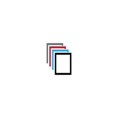 Square logo template vector icon design