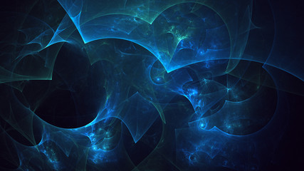 Fractal 3D rendering abstract light surreal background