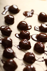 Making Praline (Chocolate Candy with Nut Filling)