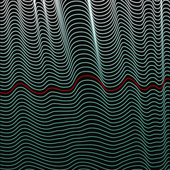 Background of curved colored lines in the form of waves.