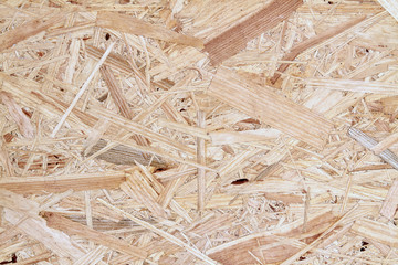 Wood texture. Osb wood board for background decoration. OSB panel texture