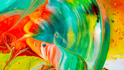 Art of acrylic color painting