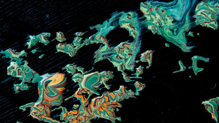 Art of acrylic color painting