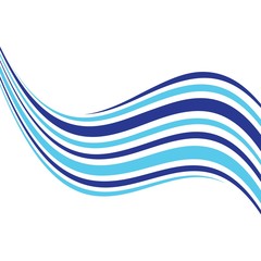 Wave logo template  vector icon