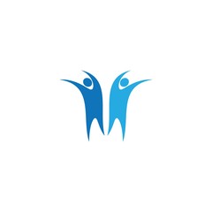 Community logo template vector icon