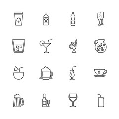 Drink - Flat Vector Icons