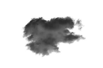Cloud Isolated on white background,Smoke Textured,Abstract black