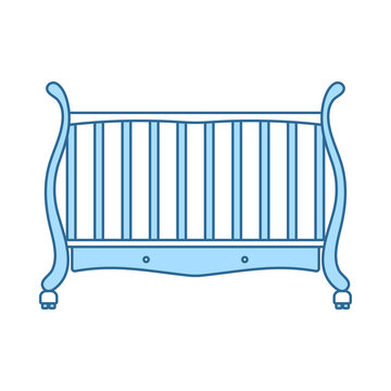 recommend clip art: Crib With Canopy Icon