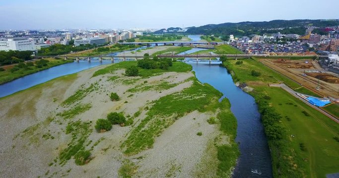 Japan,Tokyo,Tama,River,Seisekisakuragaoka,Train,Fuchu,Nakagawara,Drone,sky,Japanese,town