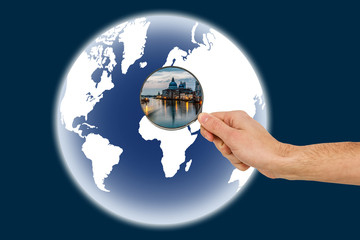 Word Europe under the magnifier