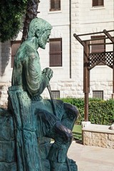 Statue of Saint Joseph in Nazareth, Israel.