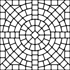 Obraz premium Ancient mosaic ceramic tile pattern.