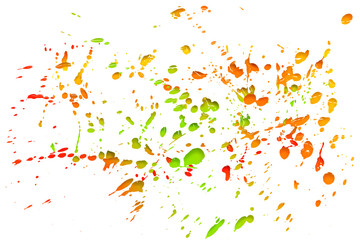 Obraz premium Colorful drops isolated on white background,abstract pattern