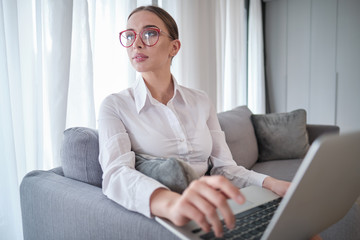 woman working in a home office - social media influence, blogger, vlogger, freedom