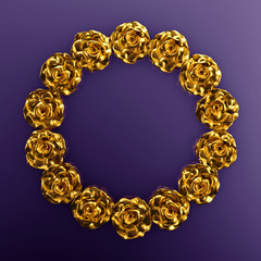 Elegant autumn background. 3d illustration, 3d rendering.