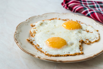 Sesame Seeds with Fried Eggs for Breakfast.