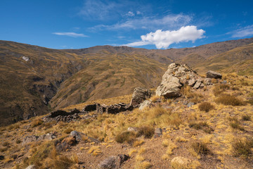 ruined stone house in Sierra Nevada