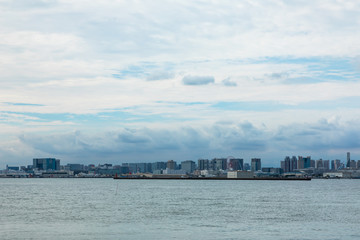 Naklejka premium (東京都ｰ湾岸風景)対岸から望む東京ベイエリア２